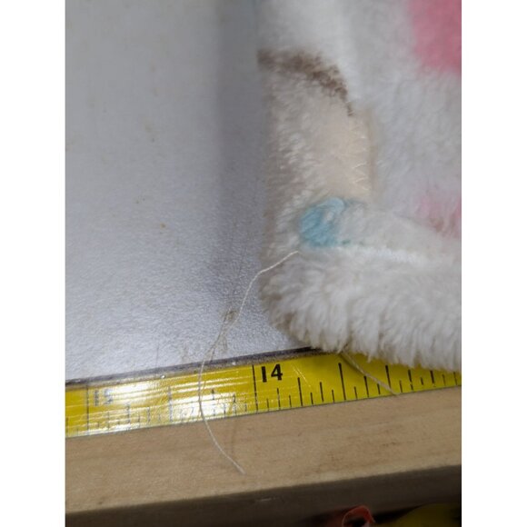 HB Horse Barn Pink Plush Lovey & Soft Security Blanket 14"x14" For Babies - Picture 4 of 5